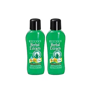 Sillkky Herbal Extracts Aloe Vera with Botanical Shine Complex Shampoo & Conditioner for Healthy & Shiny Hair - 450ml (Pack of 2)