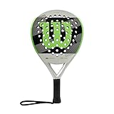 Material duro Wilson Wilson Blade RKT Pala Pádel, Unisex Adulto, White/Green, Talla Única