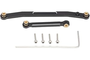 DollaTek Aluminiowy dr??ek kierowniczy ze sta?ym ??czem do samochodu RC 1/24 SCX24 90081 AXI00002 AXI00001 cz??ci