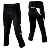 SP 134 GIL FAIR - Santini Womens Fair 3/4 knickers Black 2XLarge