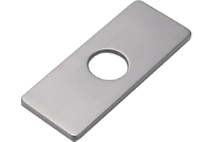 JIAKALAMO Plaque de Trou d'évier de Cuisine, Plaque de Couvercle de Trou en Acier Inoxydable, Plaque de Couvercle rectangulaire pour Robinet d'évier de Salle de Bain Cuisine(Gris)