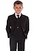 5-Piece Boys Suits Black Pinstripe Suit Wedding Formal Pageboy Usher Age 0-3 month to 14-15 years