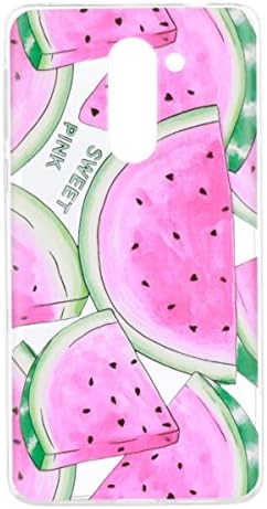 Huawei Mate 9 Lite Case, Huawei GR5 2017 Soft Silicon Phone Case, MEETER Ultra Slim Watermelon Pattern Print Design Clear Bumper Soft TPU Rubber Case Silicone Skin Protective Back Cover for Huawei Honor 6X 2016 / Huawei Mate 9 Lite / Huawei GR5 2017