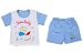 Ole Baby Infant Cotton Cute Adorable Stylish Trendy Printed Tshirt and shorts Blue with FREE Complimentary Hanger 6 to 12 months RS.349.00