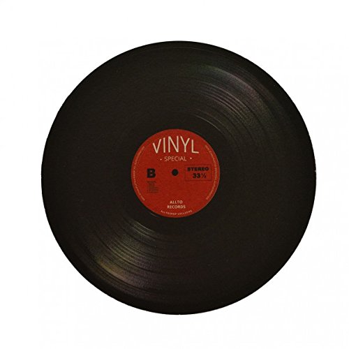 12 x Untersetzer Schallplatte – Glasuntersetzer im Retro Vinyl Schallplatten Design aus Pappe - 3