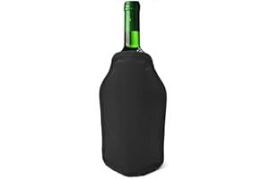 JOEJI'S KITCHEN Joejis Wine Bottle Cooler Freezer Sleeve 1 pezzo Nero - Perfetto per Raffreddare Bottiglie di Vino Prosecco Champagne - Ideale per Cene Feste Picnic Festival