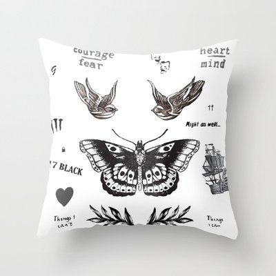 GraebnerSaleStore 18X 18inch Pastoral Style Cotton Linen Decorative Throw Pillow Cover Cushion Case New Tattoo ? La Harry H:314