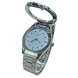 VISIONU Herren Analoges Quarzwerk Blindenuhr taktile mit Edelstahl Armband für für Sehbehinderte,Blinde oder ältere Menschen