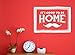 Produktbild Wall Decor Plus mehr WDPM3191 It's Be Good To Home ", Vinyl, mit Schnurrbart-Motiv 11 x 16, Weiß