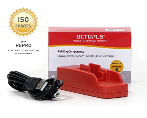 Chipresetter für Canon PGI 570, CLI 571 Druckerpatronen (kein OEM) für Pixma MG 5750, MG 5751, MG 5752, MG 6850, MG 6851, MG 6852, MG 7750, MG 7750, MG 7751, MG 7752, MG 7753, TS 5000 und weitere