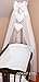 10 pcs Crib Bedding Set /Bumper/sheet/duvet/CANOPY /Free Standing Canopy Holder-WHITE (HEART)