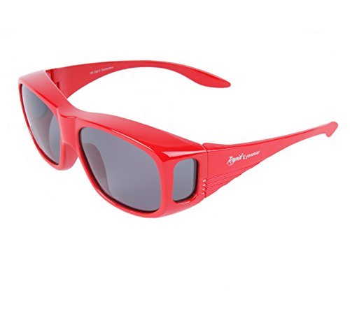 Rapid Eyewear Rojo SOBRE GAFAS DE SOL polarizadas. Para Hombres y Mujeres. Protección UV400. Ideal para ciclismo y conducción