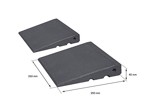 Türschwellenrampen Set Excellent 45 mm hoch aus Gummigranulat - 2