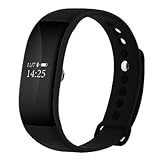 Lemumu Schickes Armband/Smart Watch/wasserdichten Herzfrequenzsensor Smart Watch Bracelet Schrittzähler fit für Ios Andriod APP, Violett