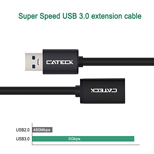 USB 3.0 Verlängerungskabel, Cateck 2m Hochgeschwindigkeit USB 3.0 Typ A Stecker / Buchse Verlängerungskabel mit 5 Gigabit je Sekunde Datenübertragungsrate - 2