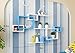 Produktbild CGN Einfache Wand Hintergrund Wand Rahmen Regal Schrank Wohnzimmer Lagerung Rack Balkon Schlafzimmer Küche Incorporated Regal Wand Hängende Zubehör Hanging Cabinet Bücherregal Moderne Dekoration Multifunktion ( Farbe : #3 )