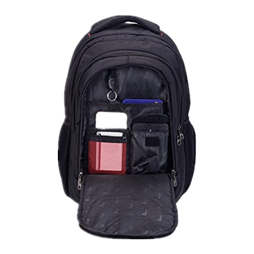 ALS Männer und Frauen Business Laptop Rucksack Wasserdicht Shockproof Computer Tasche Wandern Travel Campus College School Bag Daypack für Macbook, Tabletten und Notizbuch (Schwarz passt 16-Zoll-Laptop) - 4