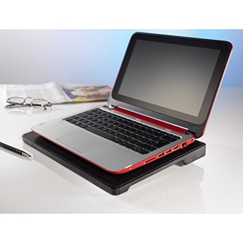 Hama Laptop Kühler 13,3 – 15,6 Zoll (USB Anschluss, schnelle Kühlung, flaches Slim Design) Notebookkühler Schwarz - 4