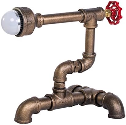 SHAOHUAYING Retro Personality Iron Water Pipe lamp Creative Gramophone Table lamp bar Cafe Nostalgic Table lamp