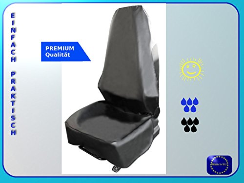Schonbezug Sitzschoner – Werkstatt Sitzbezug. Langlebige Kunstleder mit zwei Befestigungshaken Wasserdicht und Ölbeständig.Geeignet für Sitze mit Air Bag. - 4