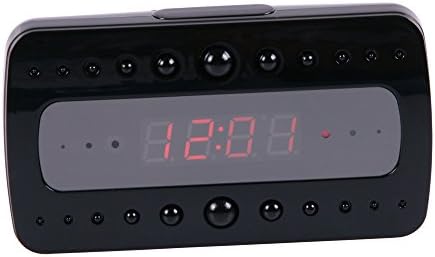 Spy Camera Clock Motion Detection HD 1080P Camcorder, Prweyn® 16GB Night Vision Alarm Clock 1920×1080P Security Remote Control Hidden CCTV Motion Detection Video Recorder