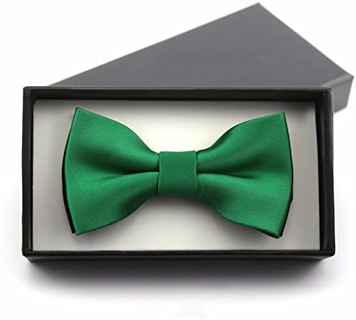 GENTLEE TIE The Korean version of the casual solid color men, women and children baby Bow Tie red children's small tie, Green