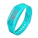 Produktbild OverDose Damen Herren Gummi LED Uhr Datum Sports Armband Digital Armbanduhr (Blau)