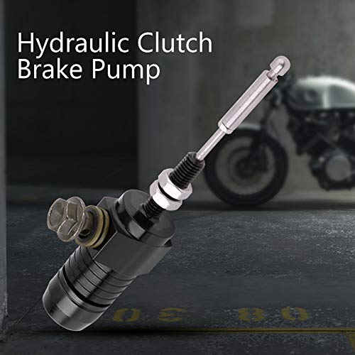 Preisvergleich Produktbild Duokon 14mm Motorrad Kupplungszylinder, hydraulische Universal Kupplungsgeberzylinder Stangenbremspumpe(Schawrz)