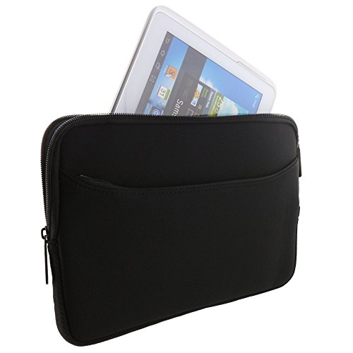 XiRRiX Tablet PC Tasche – Neopren Schutzhülle mit zusätzlichem Fach Grösse: bis 25,65 cm (10,1 Zoll) für max. Abmessungen von 262 x 180 mm - 2
