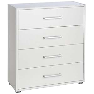 Mobile Cassettone 4 cassetti Como' colore bianco cm ...