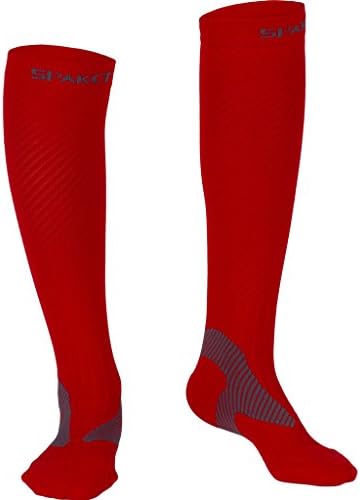 Fracer Womens Performance Sports Graduated Compression Socks Red