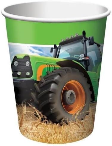 Creative Party Tractor Time Paper Party Cups (8 Pack)
