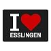 Produktbild Mousepad Classic I Love Esslingen schwarz
