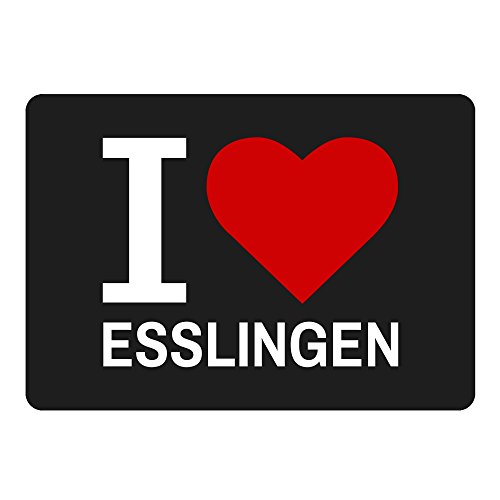 Preisvergleich Produktbild Mousepad Classic I Love Esslingen schwarz