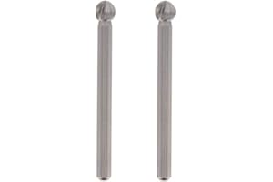 Dremel 192 - Juego de accesorios de fresado en 2 paquetes, 2 fresas de alta velocidad en forma de bola con un diámetro de trabajo de 4,8 mm