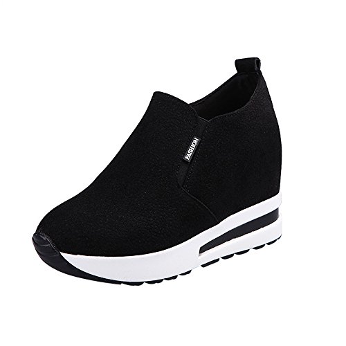 Chaussures de Sports Femme CIELLTE 2019 Mode Sneakers Baskets Haut Chaussures Plates Chaussettes Couleur Unie Stylish Léger Running Chic Stretch