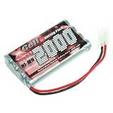 Racing Pack Toy XCell XC2000_96 X-Cell - Batería para vehiculos Racing-Pack con conector Tamiya, 2x líneas de entrada L4, 9,6V, 2000 mAh