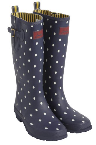 Joules Welly Print Boots Blue 5 UK