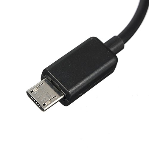 TOOGOO (R) Schwarz USB 4-Port-Hub Mikroteil Ladekabel OTG-Adapter - 7