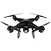 Produktbild Springdoit Quadcopter 400m Fernbedienung Abstand 720P HD Kamera APP Fernbedienung LED Beleuchtung Drohne schwarz