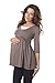 Marvellous Maternity Top Tunic 5200 Variety of Colours (UK 18, Cappuccino)