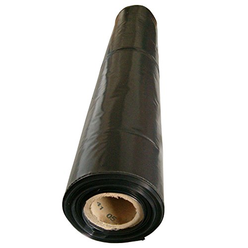 Baufolie Typ 200 Abdeckfolie Estrichfolie PE Folie schwarz 0,20mm 4x25m 100m² - 2