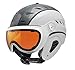 Produktbild Slokker Skihelm Snowbordhelm BAKKA mit photochromatischem und polarisierendem Visier (55-57, Silver-White)