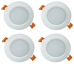 CITRA Plastic 7 W Led Panel Focus Light, White (Pack of 4)