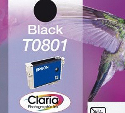 Epson Patrone für Epson Stylus Photo PX 650, (1x Black Schwarz) Druckerpatrone für PX650, 8ml - 2
