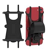 【Einfache Montage】Der Befestigungsriemen ist für jeden Lenkerdurchmesser und die meisten Schäfte einstellbar. Sehr einfach zu Montieren, und wird ohne zusätzliches Werkzeug durchgeführt. Einlegen / Entnehmen erfolgt in wenigen Sekunden. Ideale Geschenk für Radler Perfekt Zubehör für die meisten Handys und Navigationsausrüstungen, nützlich für Freisprechen und Musikhören.