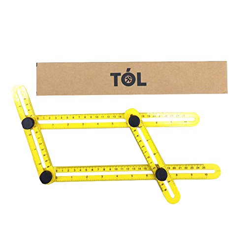 TÓL Angle-izer Form, Multi-Angle-Ruler Mehrwinkel Werkzeug , Mess-Form Mess Instrument Vorlage Schablone, Multitool für Handwerker Arbeiter Heimwerker - 6