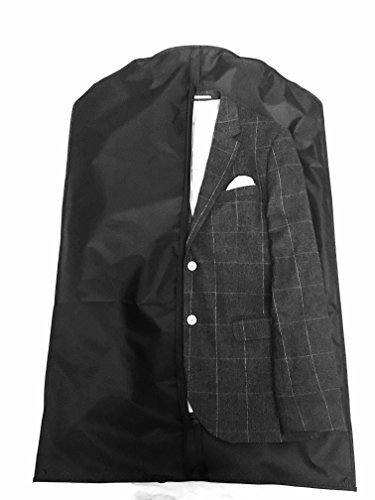 DOPPELPACK! Dom'Suits Premium Kleidersack atmungsaktiv, reisetauglich, wasserabweisend - 100x63cm - faltbar -Anzugsack / Anzugtasche / Kleiderhülle für Ihre hochwertige Kleidung