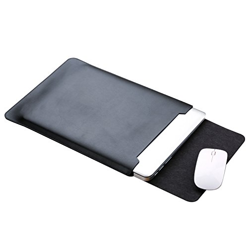 MacBook Air 13 Zoll Laptop Hülle, ZXK CO Luxus Mikrofaser Leder Laptop Tasche Wasserresistente Laptop Hülsen Beutel Abdeckung für MacBook Air &Macbook Pro 13.3 Zoll Ultra Dünn Case Cover mit Mauspad - 2