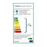 SEBSON Hängeleuchte inkl. E27 LED Lampe 5W warmweiß (2900K).